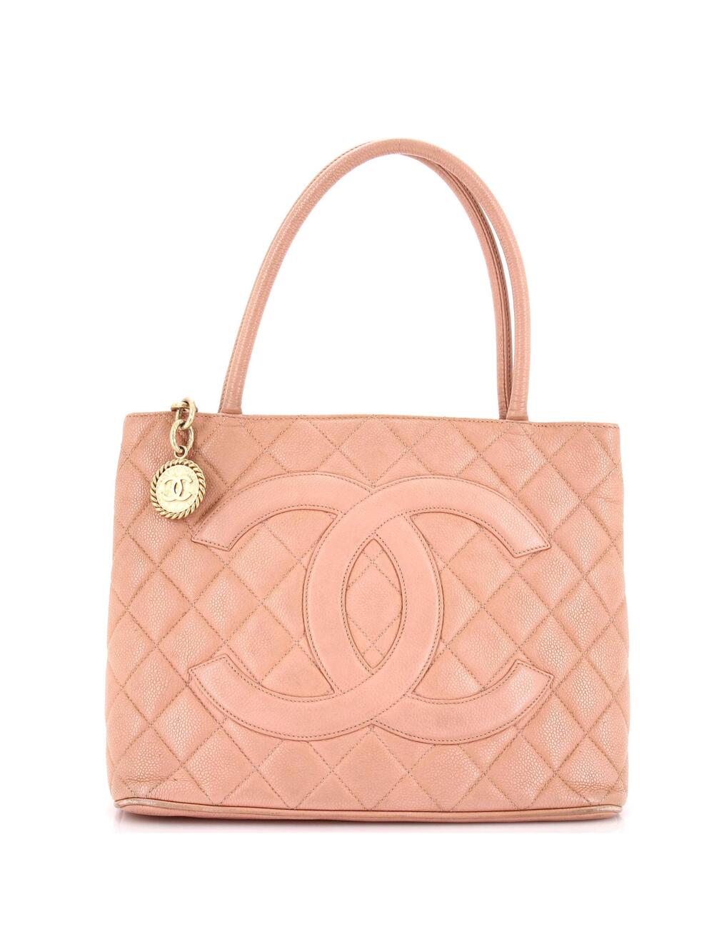 Chanel Medallion Tote Quilted Caviar #291182C23B